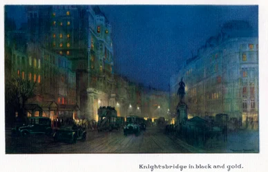 Knightsbridge in Schwarz und Gold, aus 